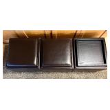 Versatile Faux Leather Ottoman / Table
