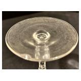 Set of Beautiful Vintage Etched Stemware
