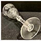 Set of Beautiful Vintage Etched Stemware