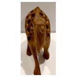 Collection of Four Wooden Camel Figurines