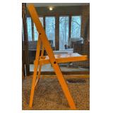 Set of 12 Wooden Folding Chairs