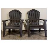 Pair of Resin Adirondack Chairs