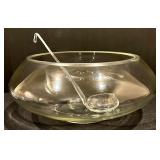 Vintage Glass Punch Bowl Set