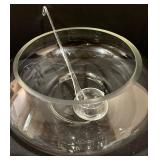 Vintage Glass Punch Bowl Set