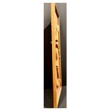Vintage Mid Century Carved Teak on Board Framed Figurines