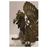 Indonesian Brass Garuda ("Giant Bird") Wauung Kulit Hanging Oil Lamp