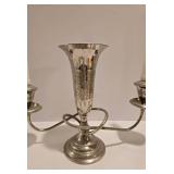 Vintage Sterling Silver Candelabra with Vase