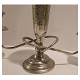 Vintage Sterling Silver Candelabra with Vase