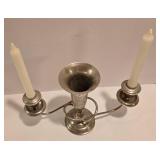 Vintage Sterling Silver Candelabra with Vase