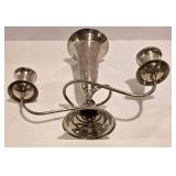 Vintage Sterling Silver Candelabra with Vase