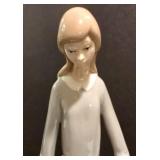 Female Figure with Ewe & Lamb China Figure