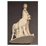 Female Figure with Ewe & Lamb China Figure