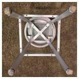 Set of Three Stainless Steel Kitchen Stools