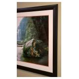 Panoramic Framed River/Waterfall Photograph