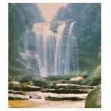 Panoramic Framed River/Waterfall Photograph