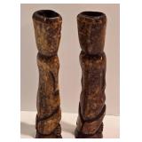 African Bone Fetish Figure Pair