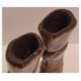 African Bone Fetish Figure Pair