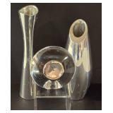 Nambe Vase and Clock Collection
