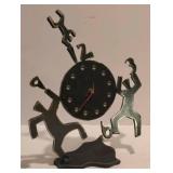Unique Ethnic Pop Art Pair, Including Ivan McLean Clock