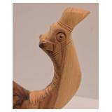 Set of 4 Vintage Carved Wooden Camels