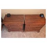 Pair of Wooden Bedside Tables/Cabinets