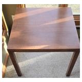 Square Brown Wooden Table