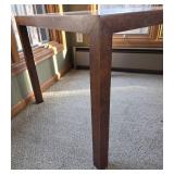 Square Brown Wooden Table