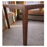 Square Brown Wooden Table