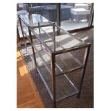 Modern Style Chrome and Glass Console Table