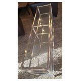 Modern Style Chrome and Glass Console Table