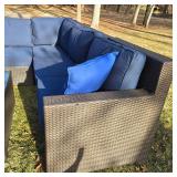 Beautiful Metal Framed Wicker Patio Set by Sunbrella