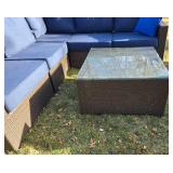 Beautiful Metal Framed Wicker Patio Set by Sunbrella