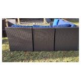 Beautiful Metal Framed Wicker Patio Set by Sunbrella