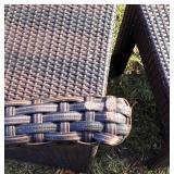 Beautiful Metal Framed Wicker Patio Set by Sunbrella