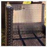 Beautiful Metal Framed Wicker Patio Set by Sunbrella