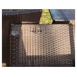 Beautiful Metal Framed Wicker Patio Set by Sunbrella