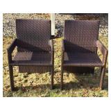 Beautiful Metal Framed Wicker Patio Set by Sunbrella