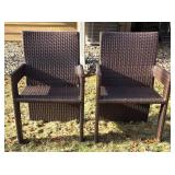 Beautiful Metal Framed Wicker Patio Set by Sunbrella