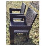 Beautiful Metal Framed Wicker Patio Set by Sunbrella