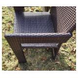 Beautiful Metal Framed Wicker Patio Set by Sunbrella