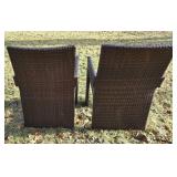 Beautiful Metal Framed Wicker Patio Set by Sunbrella