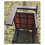 Beautiful Metal Framed Wicker Patio Set by Sunbrella