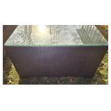 Beautiful Metal Framed Wicker Patio Set by Sunbrella