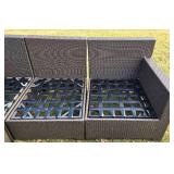 Beautiful Metal Framed Wicker Patio Set by Sunbrella