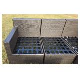 Beautiful Metal Framed Wicker Patio Set by Sunbrella