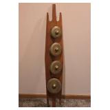Unique Wood and Brass Decorative Wall Lamp