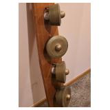 Unique Wood and Brass Decorative Wall Lamp