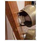 Unique Wood and Brass Decorative Wall Lamp