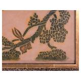 Pair of Vintage Thai Stone Rubbing Wall Hangings