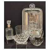 Orrefors Raspberry Bowl Plus Glass and Silver Offerings